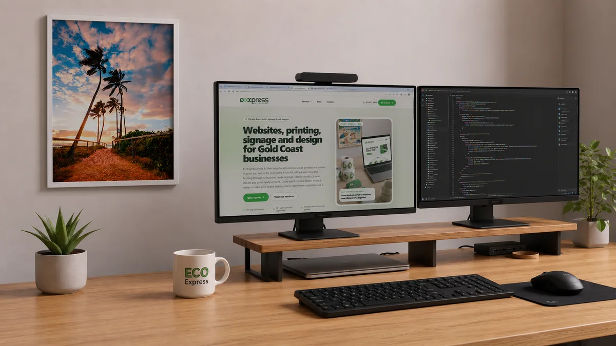 Business website project produced by EcoExpress